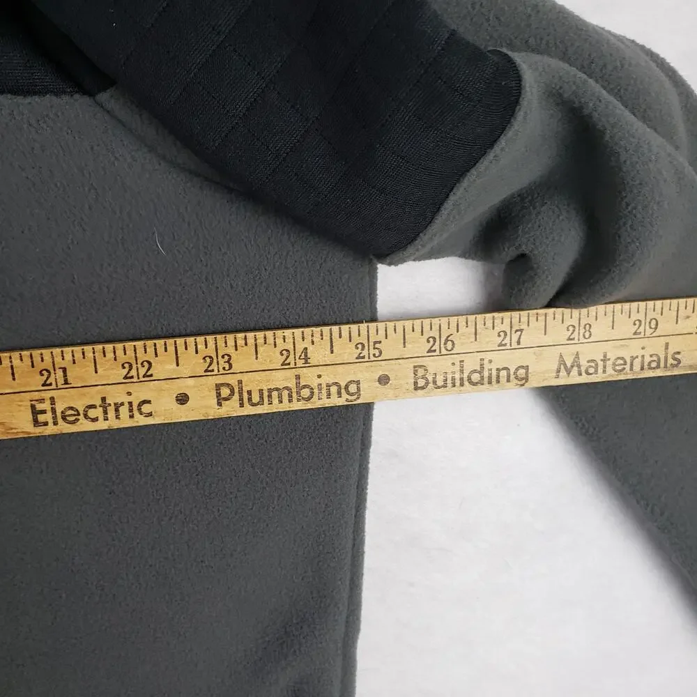 Adidas Men's XL Colorblock 1/4 Zip Sweater Gray Black Golf‎ DWR Water Repellant